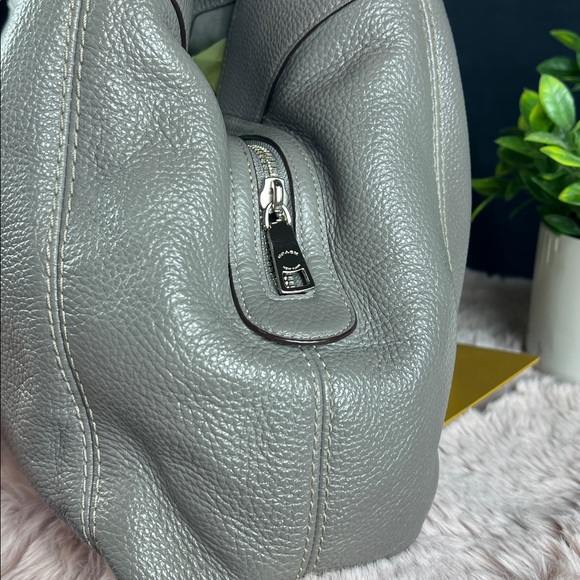 Coach F28997 Lexy Pebble Leather Shoulder Bag - Grey Birch EUC - Picture 5 of 14